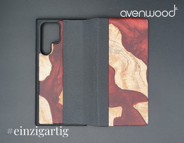 Samsung Galaxy S22 Ultra PORTO COLLECTION FLIPCASE 9636 Rot